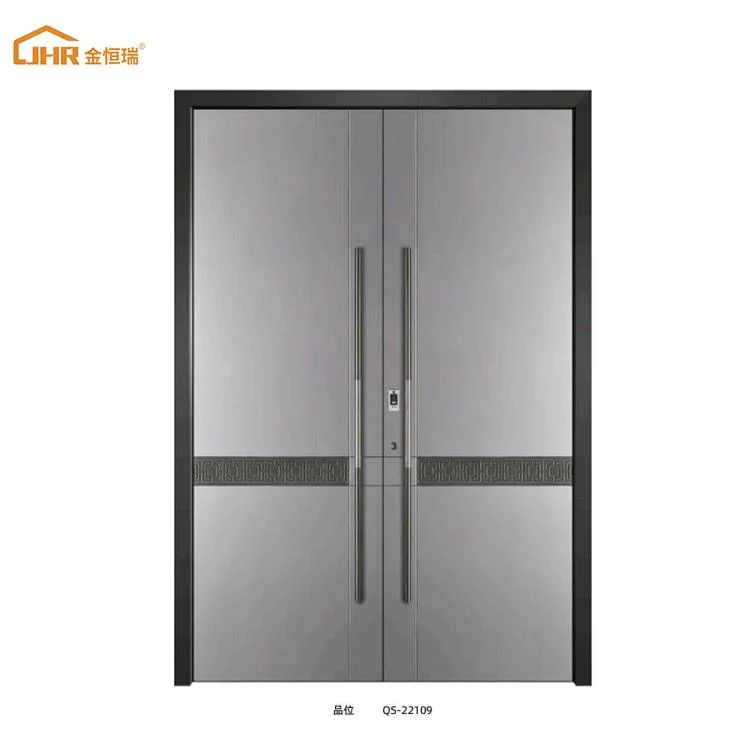 Fashion Exterior Security Front Wood Door American Style Custom Flat Interior Door