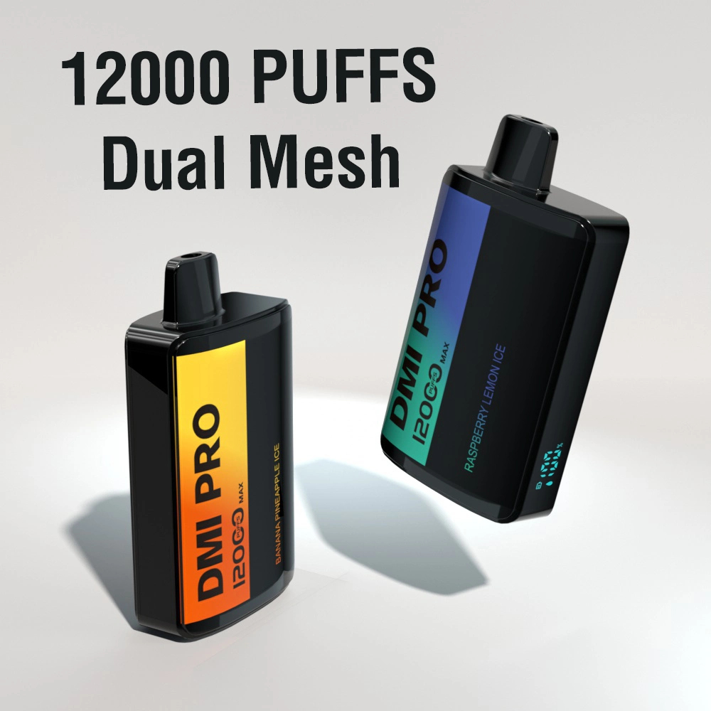 12000 puffs descartáveis, em forma de vape, com ecrã Smart Display, dupla malha Preço de fábrica da bobina