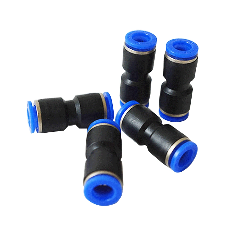 PU Series Straight Plastic Tube-to-Tube One-Touch Quick Connector Pneumatic Fittings
