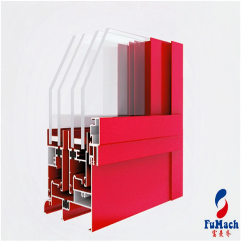 60, 90 Thermal Insulation Wood Finish Door/Window Aluminum Extrusion Profiles