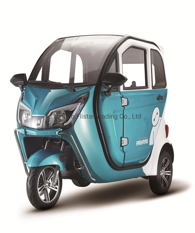 60V 2200W EEC New Energy Arrival Electric Tricycles Vehicles with Plastic Cabin for The Handicapped Bottom Price