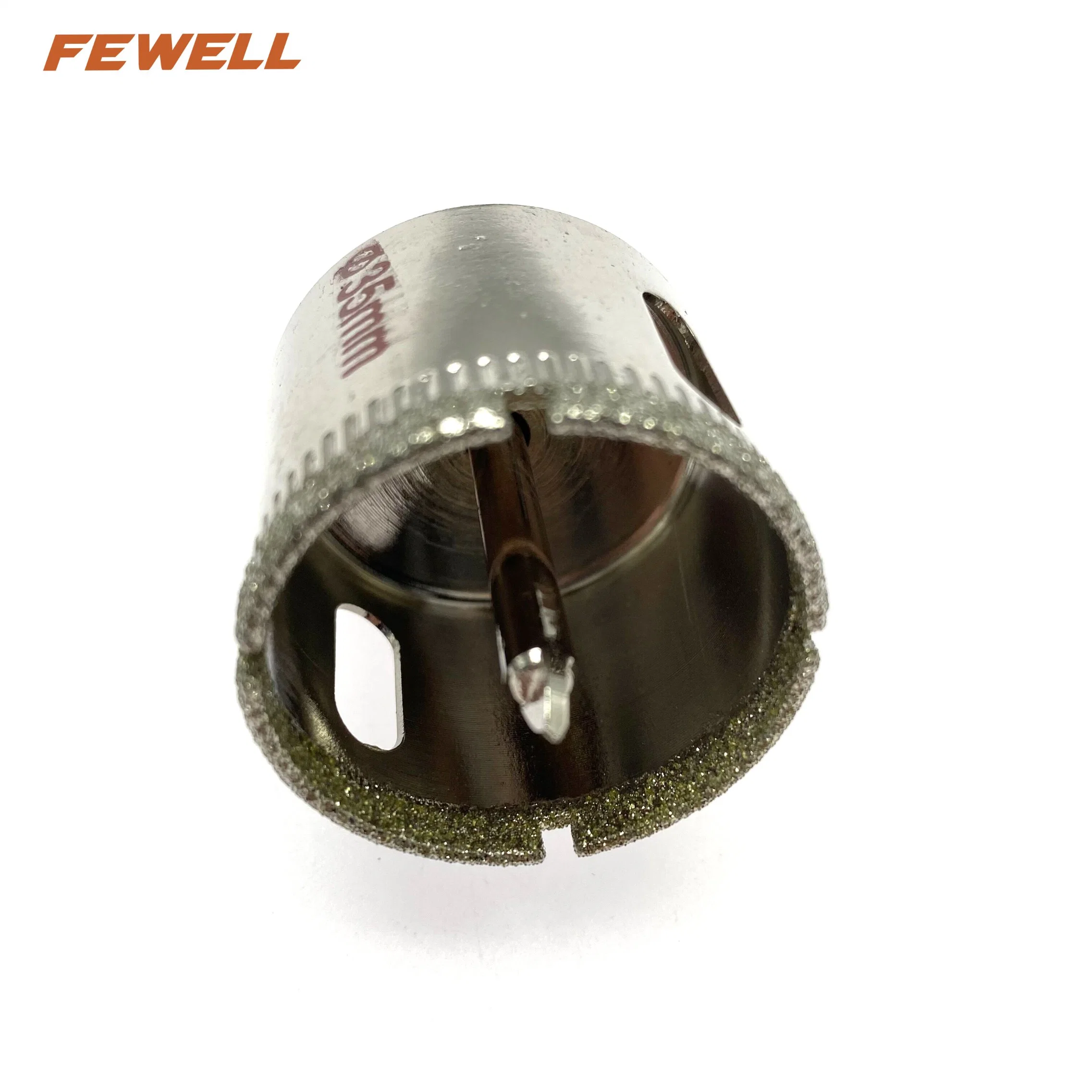 Electroplated Diamond Positioning Core Drill Bits Glass Hole Saw 35mm for Marble Granite Tiles