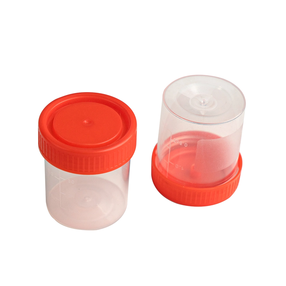 Laboratory Disposable Medical Transparent 30ml Urine Container Urine Cup