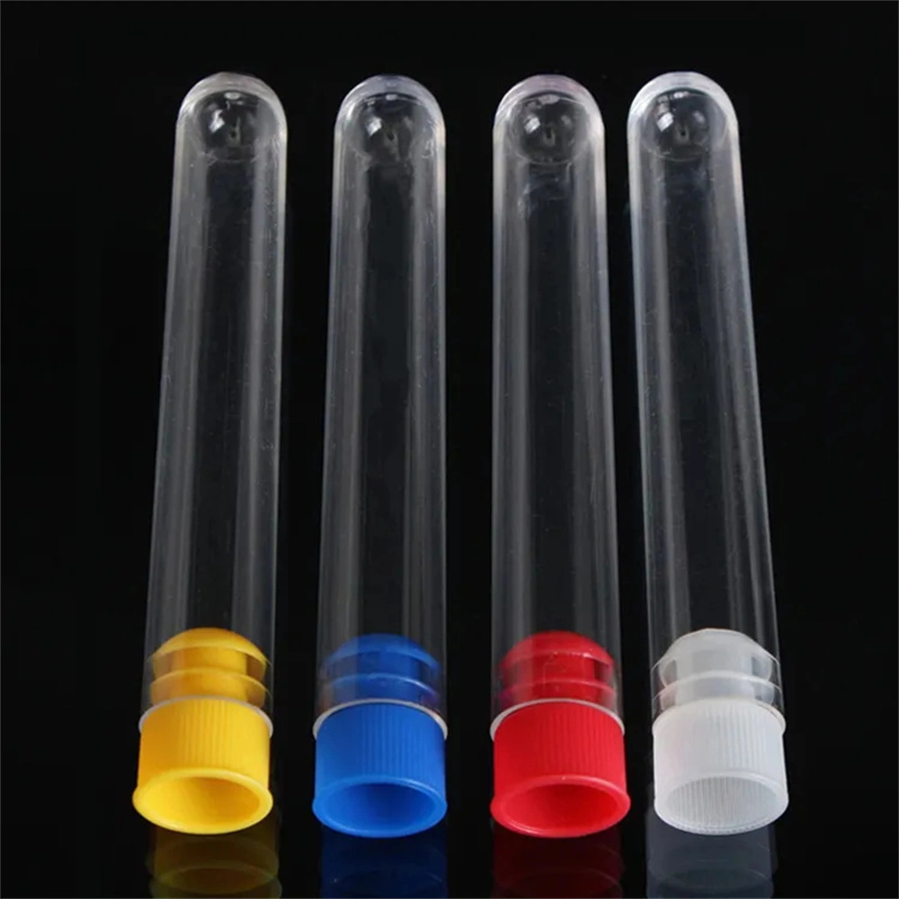 Custom Different Size Food Grade Clear Plastic Test Tube Craft with Cap