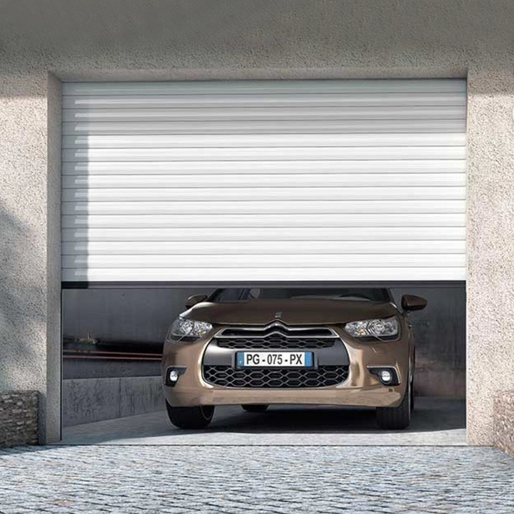 Fácil montaje aleación de aluminio laminación Puertas de obturación Diseño aluminio automático Puerta del garaje con cierre enrollable