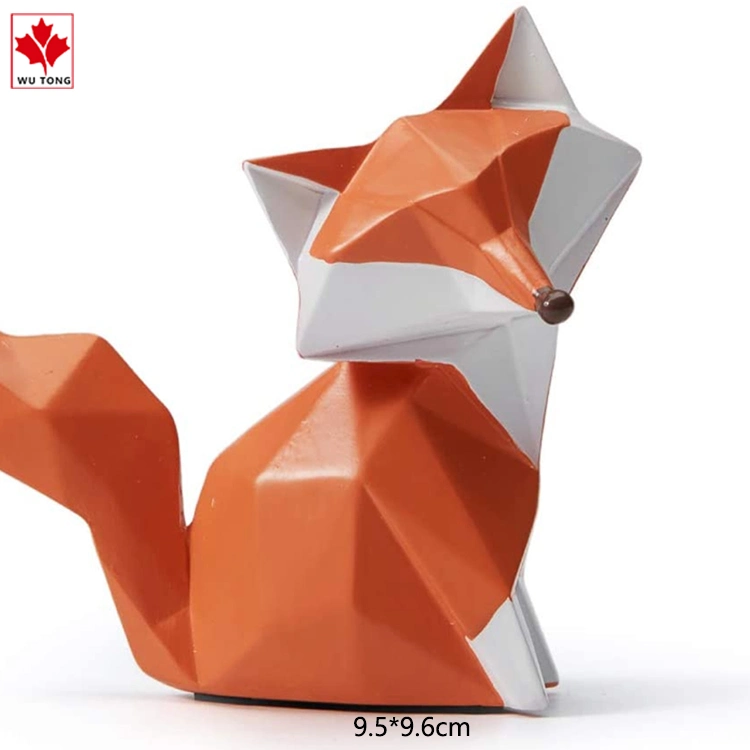 Benutzerdefinierte Einfache Home Dekoration Kunstharz Crafts Fox Figur