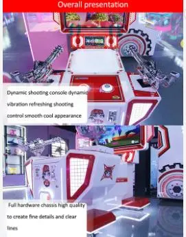 Wholesale/Supplier Twin Shooting Guns Machine Cute Baby Parent-Child Coin Game Machine Children's Video Game City Gifts out Twisted Eggs