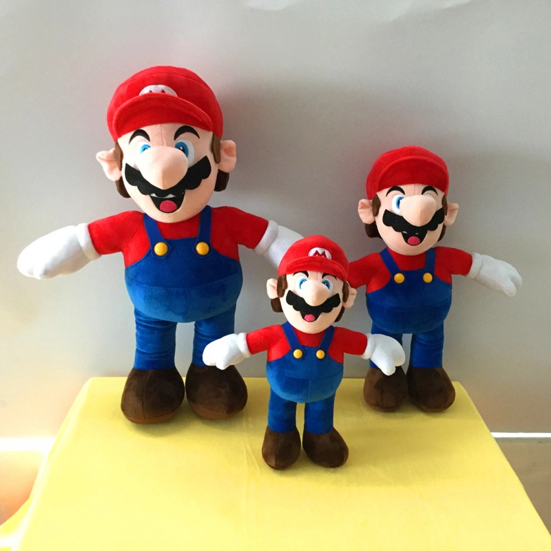 New 25cm Super Bros Plush Toy Mario Doll Toy Soft Stuffed Animal Dolls Toy Kids Children Birthday Christmas Gift