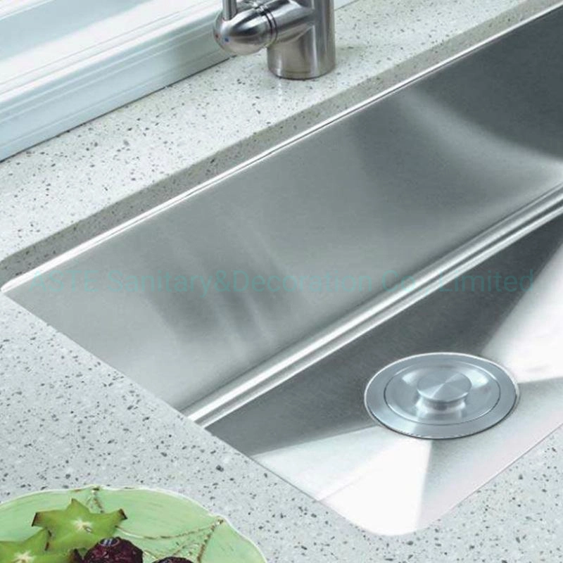 31&times; 18&times; 9/9 Inches American Handmade Double Bowl Kitchen Cabinet Accessories Countertop Under Mount Stainless Steel Sink Hfed3118p