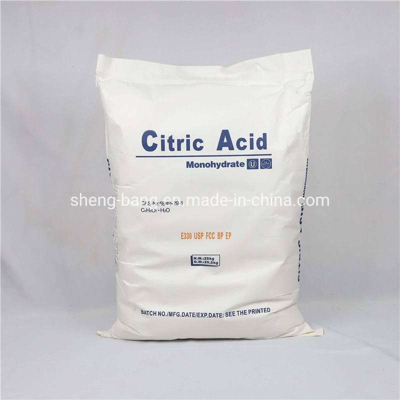 Agent sucrant Monohydrate Acide Citrique Qualité Alimentaire Acide Citrique Anhydre