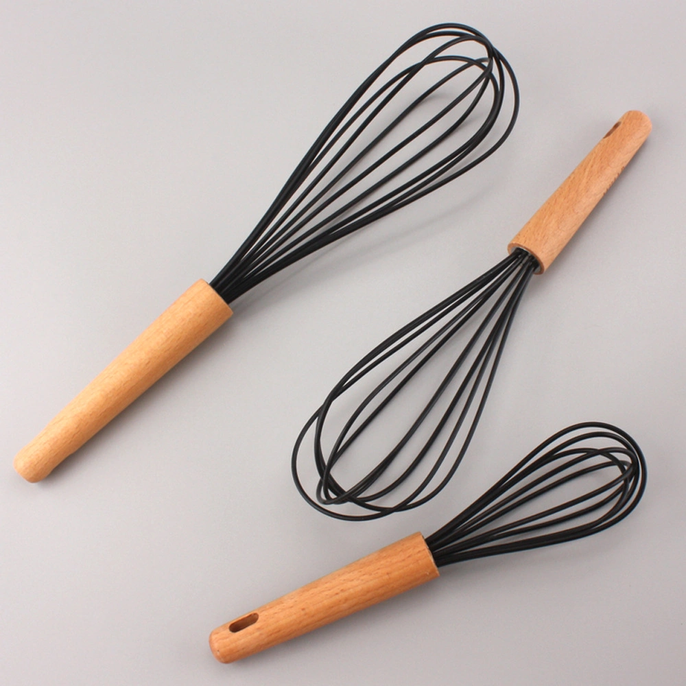 Fouet en silicone portatif Outils de cuisson pour gâteau Manuel fouet moderne simple Fouet fouet à usage domestique