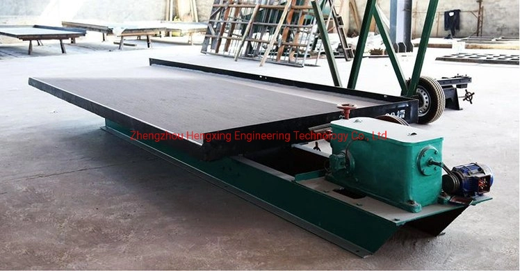 6s Beneficiation Shaker 4.5m Gold Beneficiation Shaking Table Large Channel Steel for Rock Gold Mine