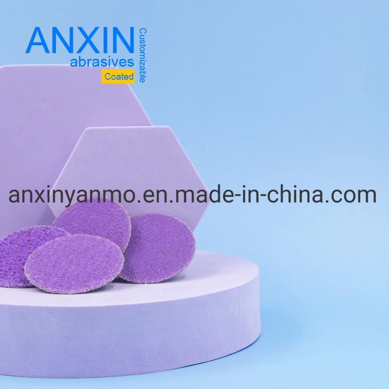 2 Inch Durable Purple Ceramic Quick Change Disc with All Grits Abrasive for Grinding Surface of Stainless Steel Metal