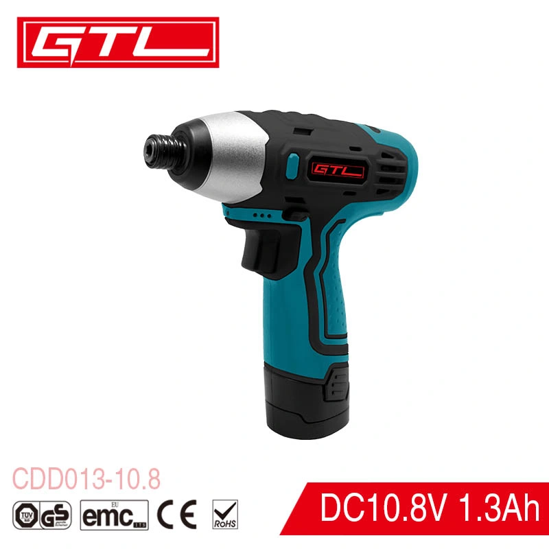 10.8V Lithium Power Tools Cordless Impact Driver with Double Battery (CDD013-10.8)