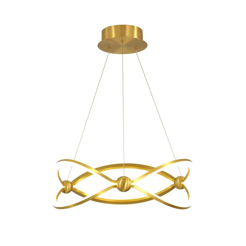 2022 Modern European Rings Chandelier LED Dining Pendant Light LED Lamp Decorative for Living Room Hotel Lobby Pendant Light