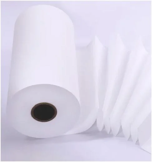 Papel de filtro de fibra de vidrio tejido de superficie de fibra de vidrio con capa húmeda Papel de filtro de aire