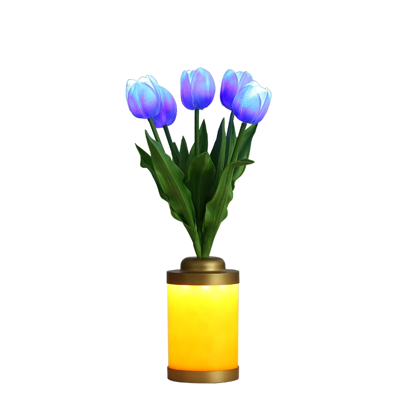 Weihnachtsdekoration LED Innenbeleuchtung Touch Control dimmbare Tischblume Warme Dekoration Nachtlicht Tischlampe Vase Lampe