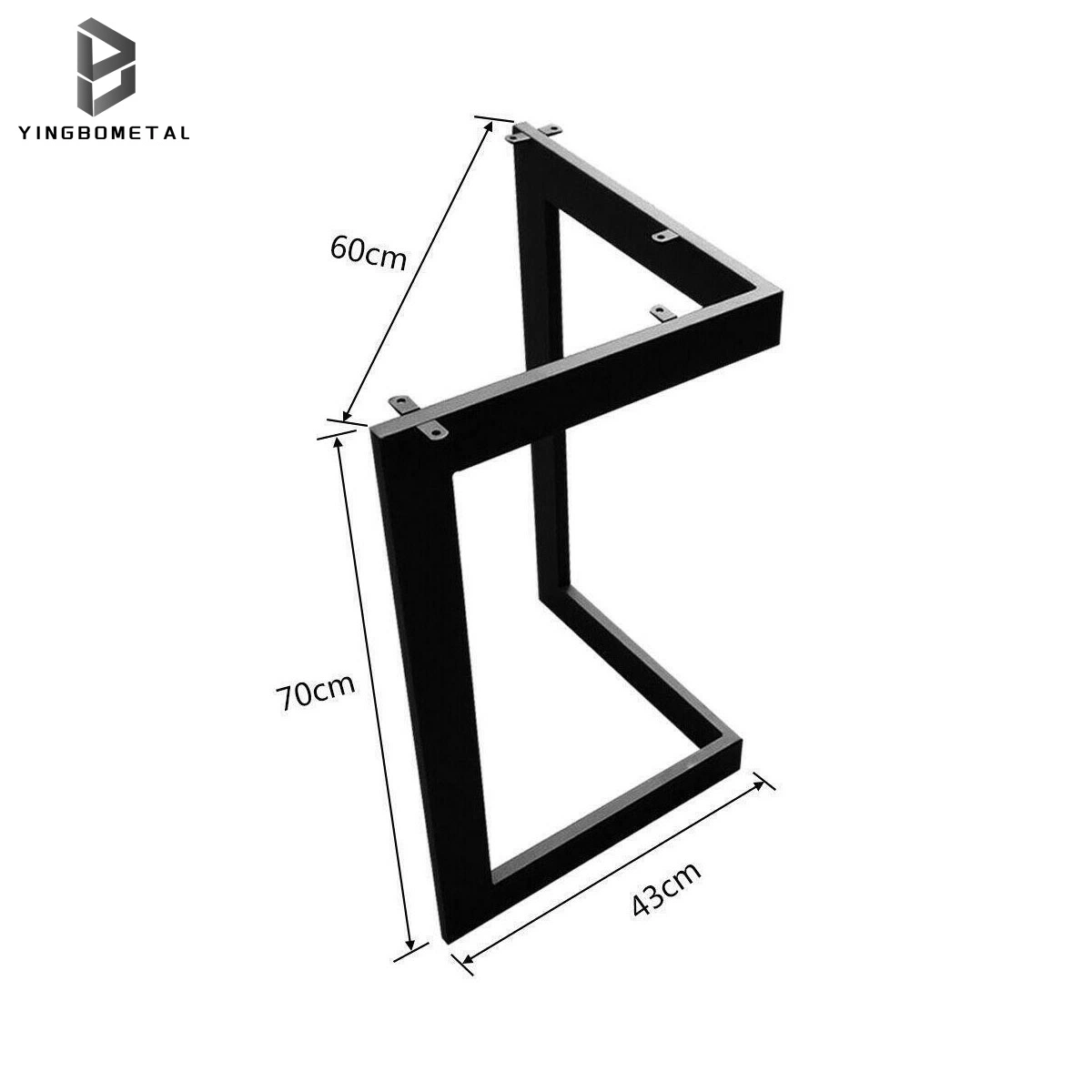 Hierro fundido estructura de tubería de metal Mesa de Mesa de Café