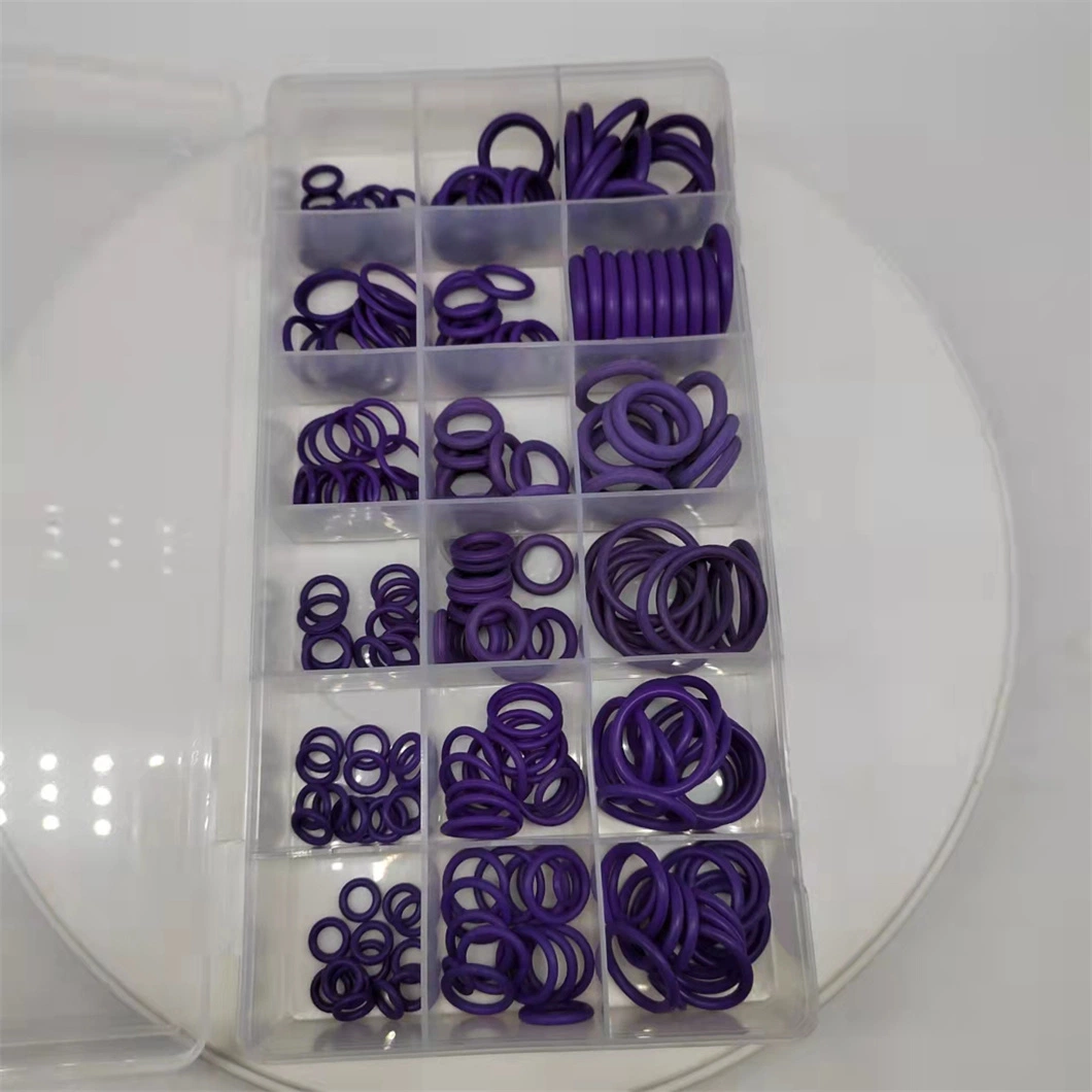 Purple Color O Type Sealing NBR 90 Mechanical Repair O Ring Kit