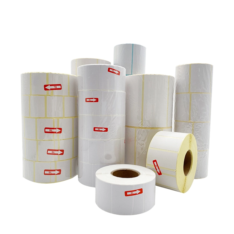 1000 piezas faciales especiales Jumbo Etiquetas autoadhesivas de 30 mm resistente al agua 40mm 75mm papel térmico para el código de barras