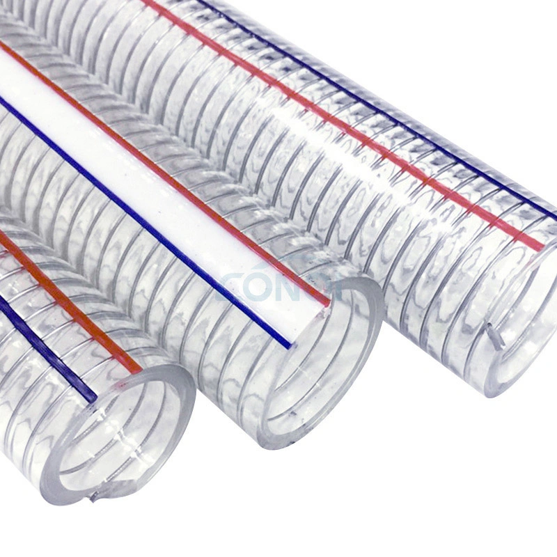 China Wholsale PVC Anti-Static Steel Wire Reinforced Hose Pipe Spring PVC Steel Wire Hose