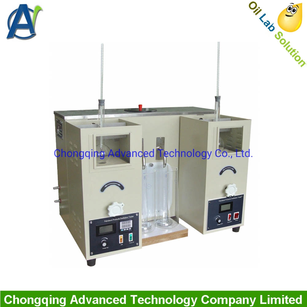 Características de destilação manual Equipamento de medição Unidade de Teste Twins da ASTM D86