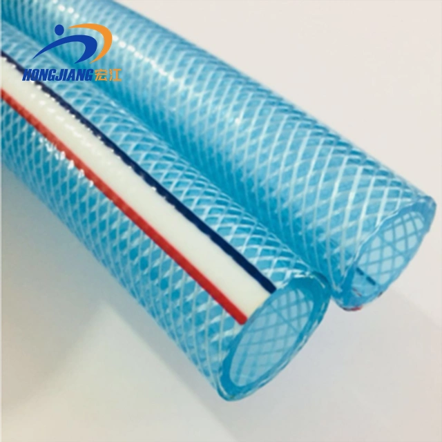 3/4" Transparent PVC Clear Hose/PVC Fiber Braided Reinforced Water Hose Tube