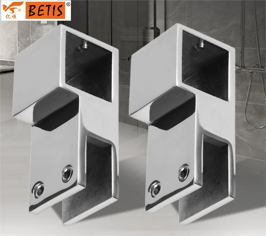 Bathroom Shower-Enclosure Hardware Accessories Patch-Fitting 304-Stainless-Steel Fixed-Panel to Support-Bar Pipe Holder