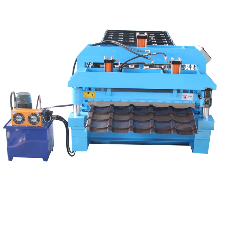 Glazed Tile Metal Roofing Tile Making Machine for Building Material Machinery