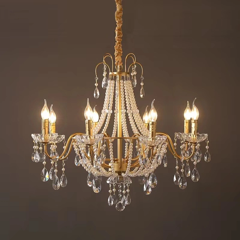 Nordic Modern Luxury Crystal Chandelier LED Pendant Lamp Light Fixtures Ceiling.