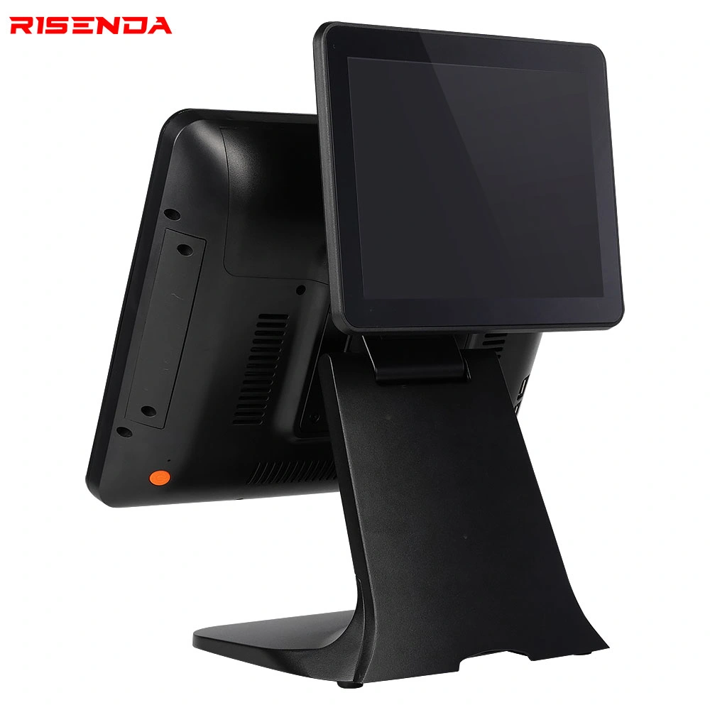 Risenda POS 15" Terminal POS tudo numa caixa registradora com montagem do monitor do cliente