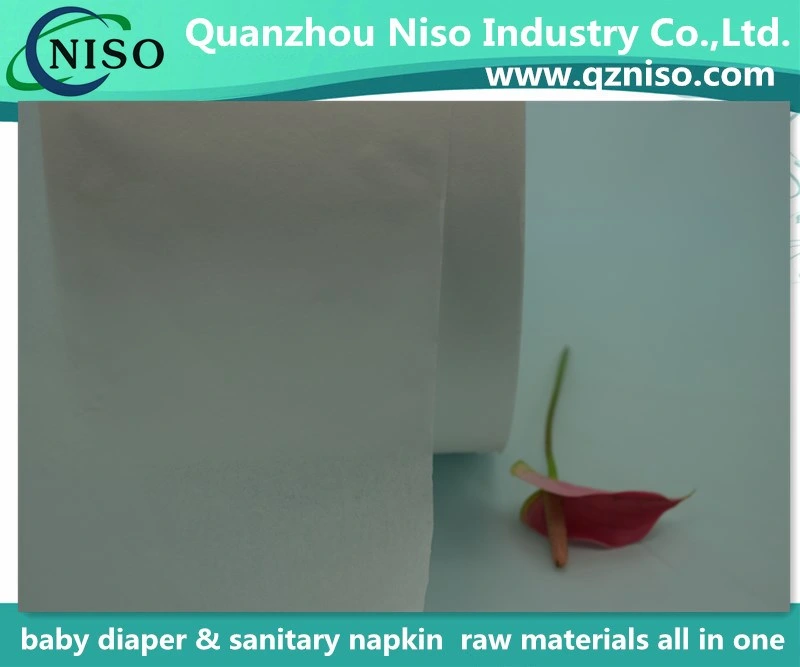 Strong Absorbency Tissue Paper for Diaper/Sanitary Napkin/Under Pad (LSWSZ8578)