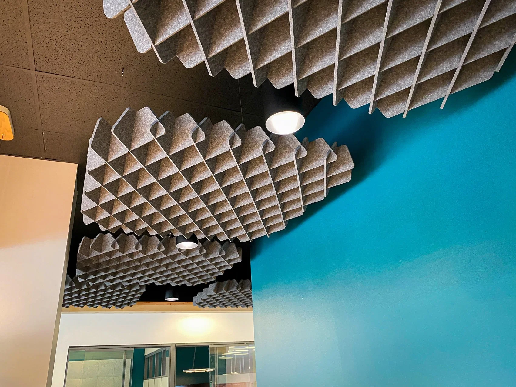 Blade Acoustic Wall Ceiling Panel with Polyester Fiber Pet Felt Acoustic Panel