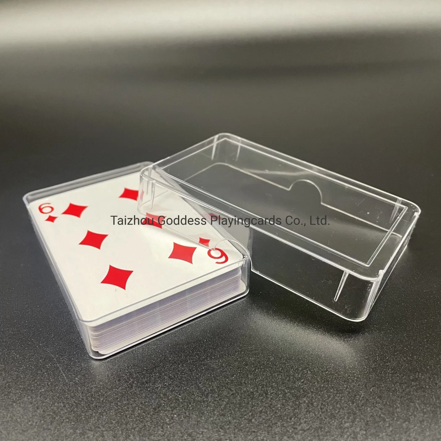 Premium Empty Plastic PS Playing Cards Box Container with Separate Cover for Club Entertainment Venues