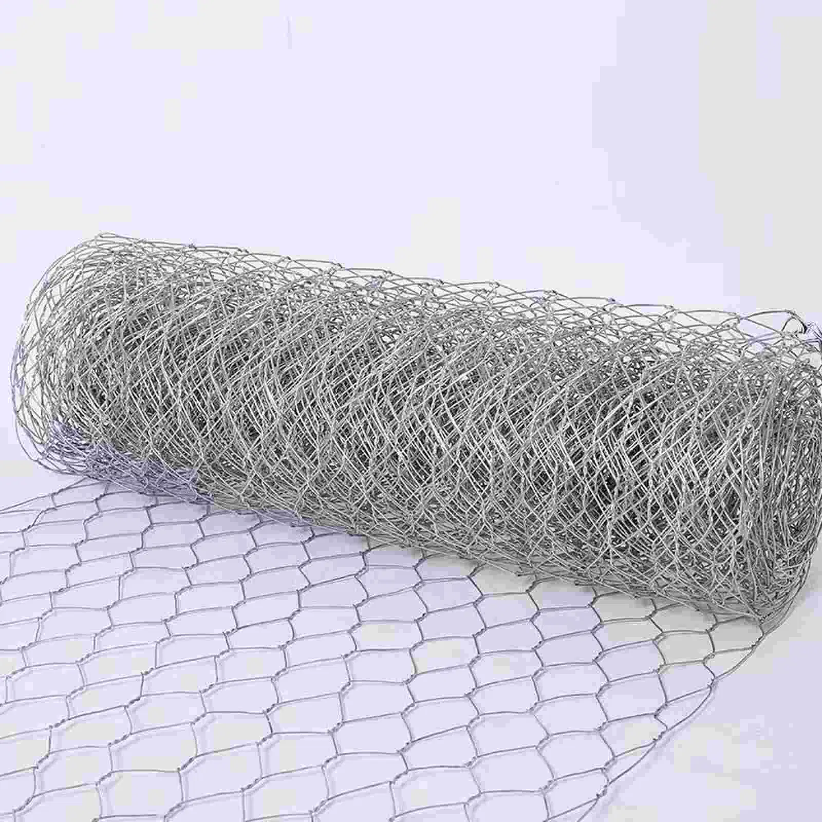 China Wire Mesh Factory PVC revestido ou galvanizado Hexagonal Wire Malha