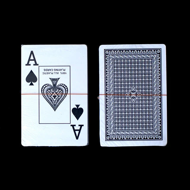 Custom Printing Poker Größe Kartendeck 100% PVC Kunststoff spielen Karten