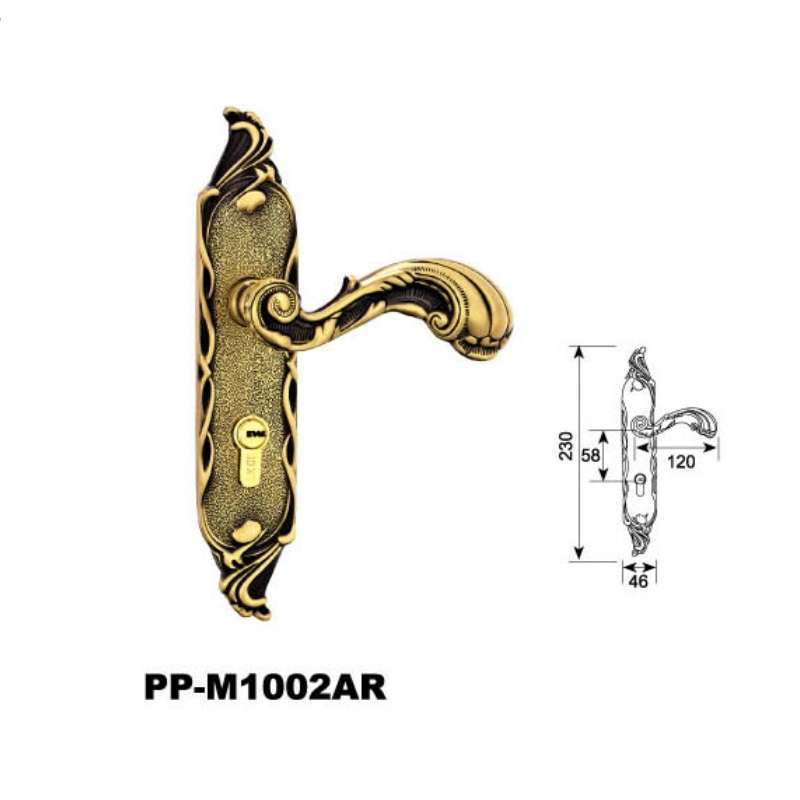 Customized Design Gold Plated Aluminum Door Handle