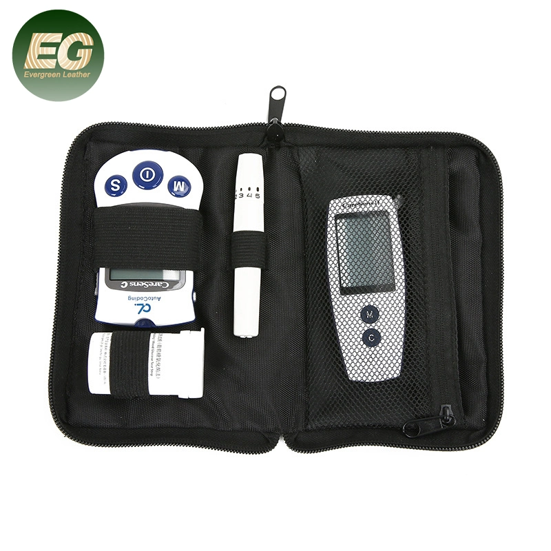 Ea304 para el kit de medidor de glucosa en sangre reutilizable de bolsa médica Diabete Herramienta de organizador para diabéticos Bolsa de almacenamiento multiuso de viaje médico de emergencia