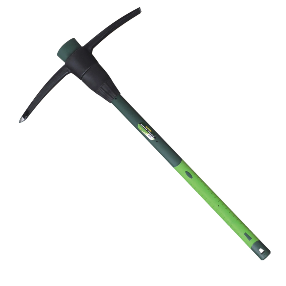 2kgs Agricultural Garden Tools Forged Steel Pick Mattock Pickaxe with Fiberglass Handle