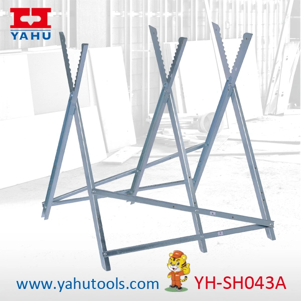 Heavy Duty Sawhorse portátil de trabajo de acero ajustable Stand plegable Sawhorse soporte