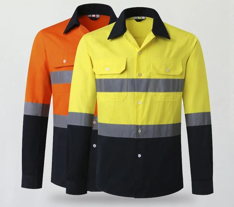 High Vis Arbeitsmantel Bergbau Industrie Arbeit und Sicherheit Kleidung