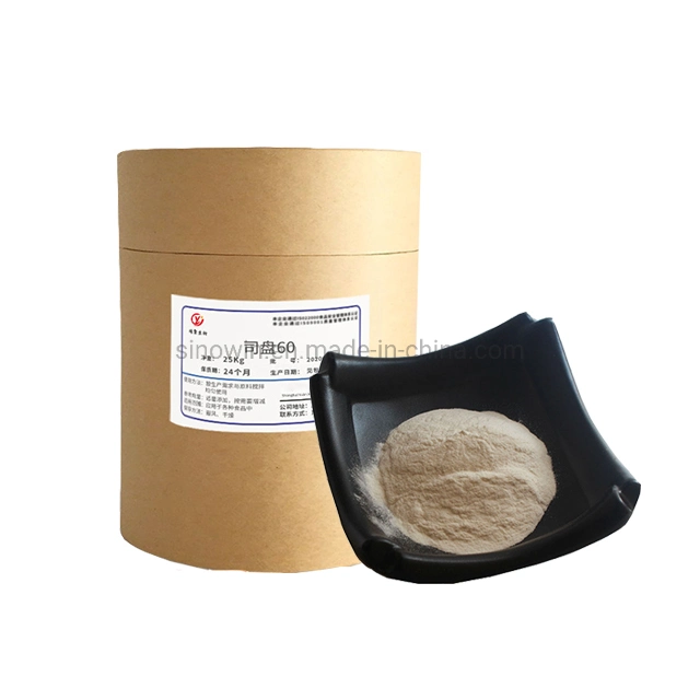 Food Emulsifier 1338-41-6 99% Min White Crystals Light Yellowish Powder Sorbitan Monostearate Span 60