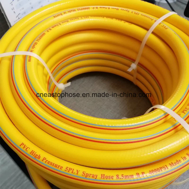 Chemical Resistant High Pressure Fiber Reinforced PVC Water Air Spray Pipe Tube Hose