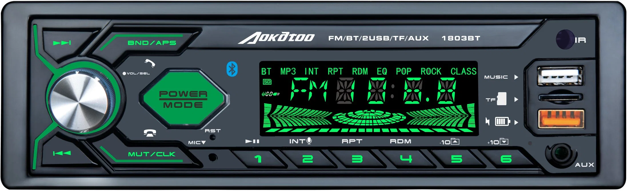 Novo painel privado Pioneer Multimedia Car Auto Rádio FM estéreo Leitor de áudio de vídeo GPS