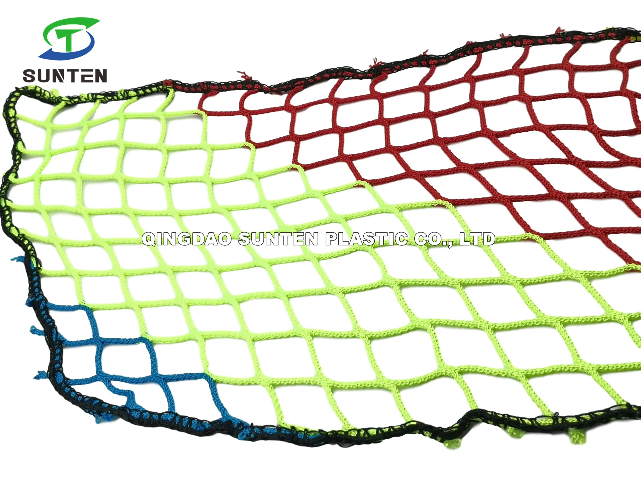 Super Quality Rainbow Color Knotless Cargo Climbing Net, Container Net, Fall Arrest Net, Safety Catch Net in Playground Sites, Amusement Park, School