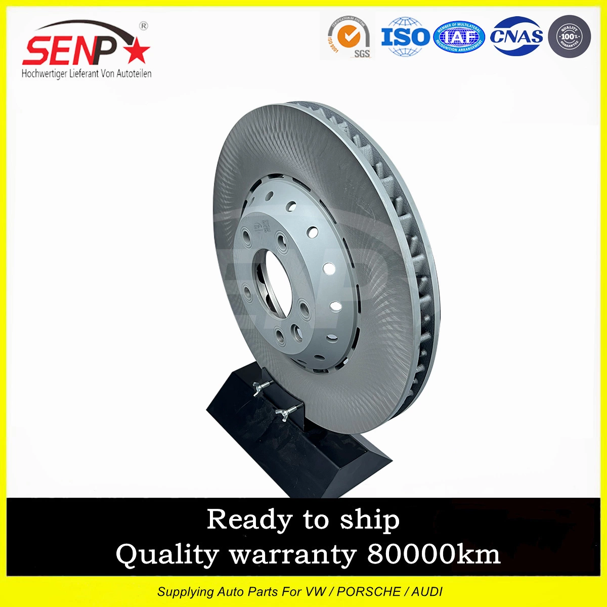 OEM 958 351 404 50 Senp High quality/High cost performance  Auto Parts Brake System Front Brake Disc/Right 390mm for Porsche Cayenne 11-18 95835140450