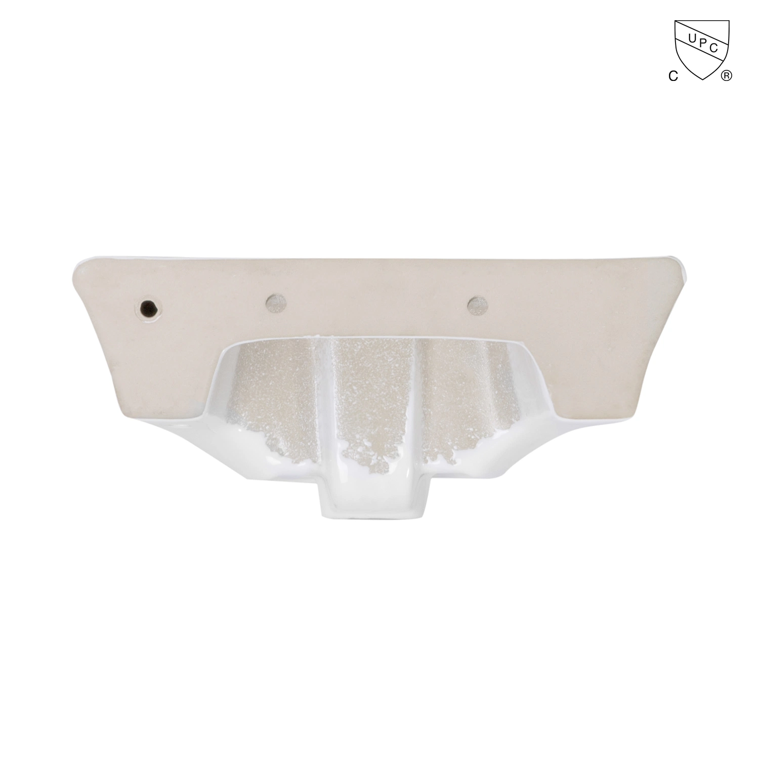 High quality/High cost performance Bathroom Ceramic White Oval Porcelain Vanity Bathroom Cabinet Wall-Mount Sink Cloakroom Wall-Hung Wash Basin with Pre-Drilled Overflow