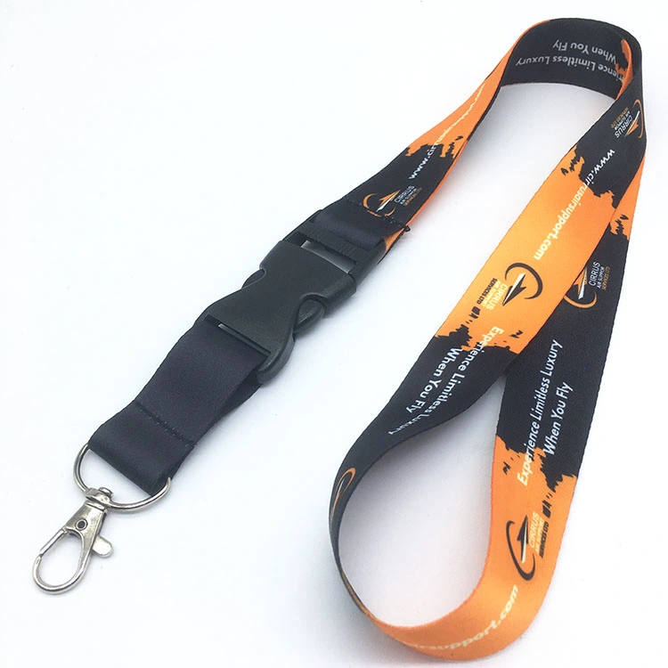 Promotional Custom Printed Neck Polyester Lanyard with Logo Free Sample