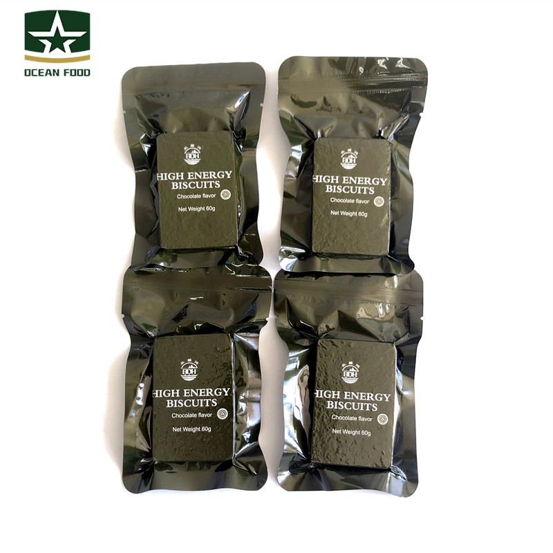 Galletas Civil instantánea militar 60g*180 sabor chocolate barras de alta energía