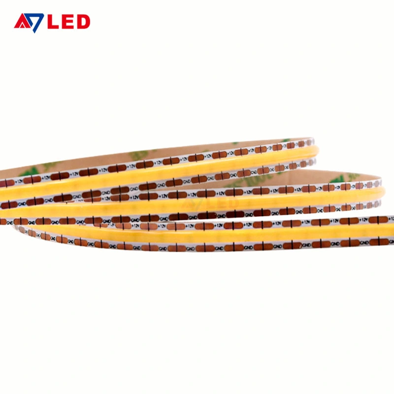 Popular Flexible Dotless DC12V COB Tape Lighting LED Cabinet Strip Lights